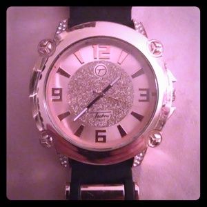 Tecno pave wrist watch.